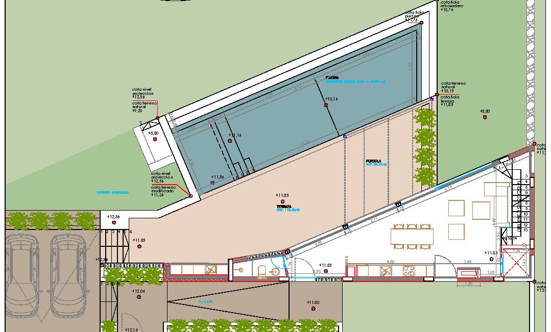 Grundriss Poolgeschoss (Planta Baja)